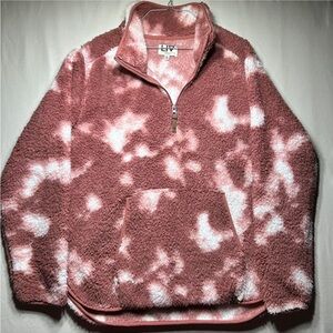 LIV Outdoor Sherpa sweatshirt womens XL quarter zip pullover cozy fleece cottage